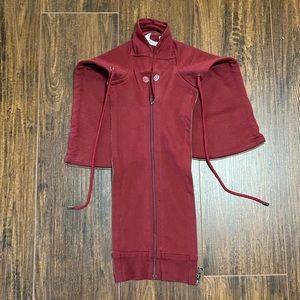Veronica Beard Hoodie Dickey in Burgundy 00-14 cotton EUC